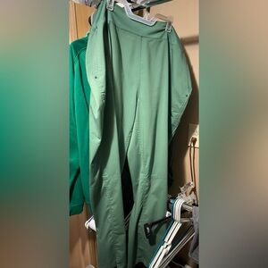 Olive green scrub pants